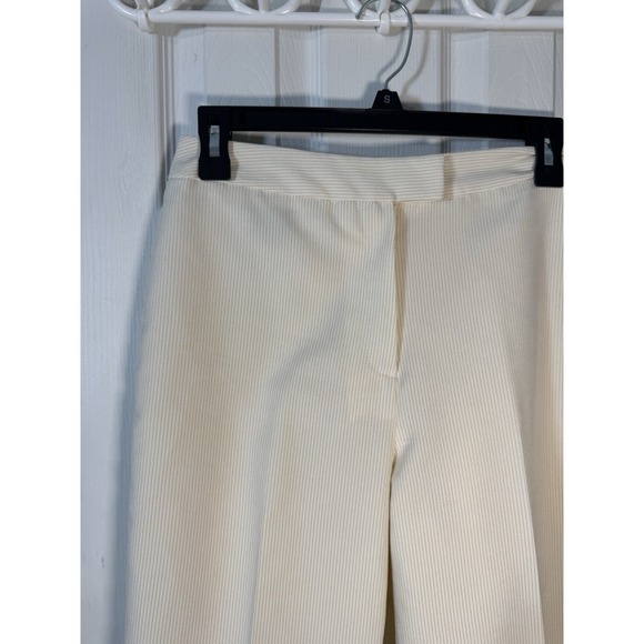 Larry Levine Pants - Larry Levine Levine Classics Cream Ivory Pin Striped Dress Pants Size 6